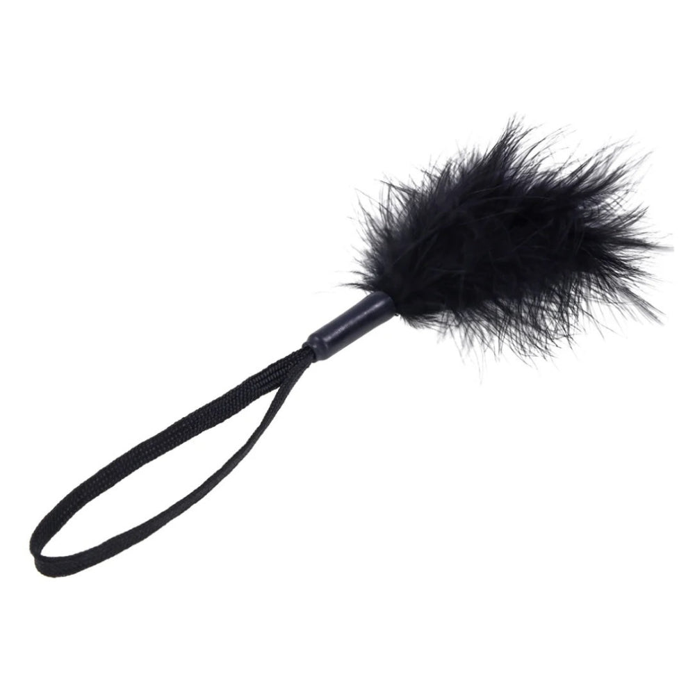 Sex & Mischief Peaches 'n Creame Feather Tickler Black