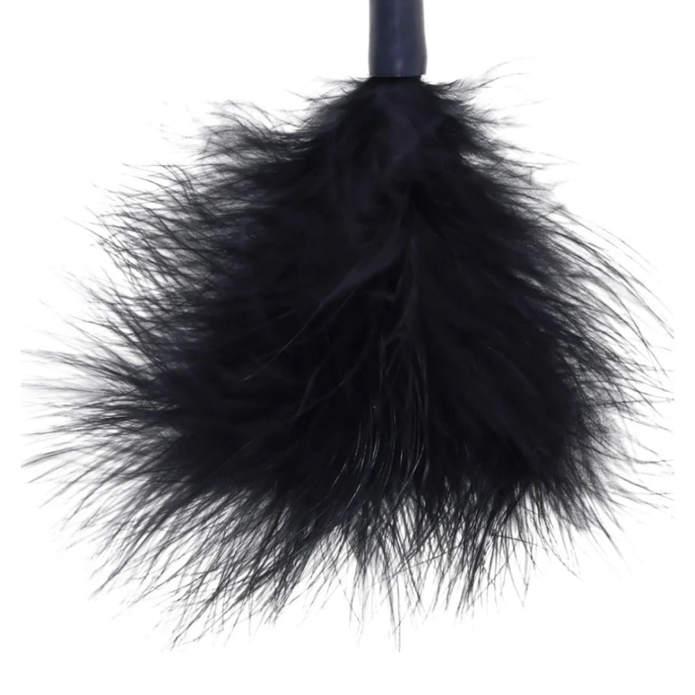 Sex & Mischief Peaches 'n Creame Feather Tickler Black