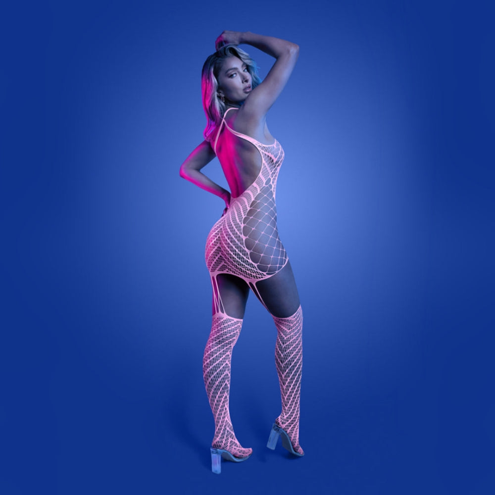 Glow - Metamorphic Halter Net Dress O/S