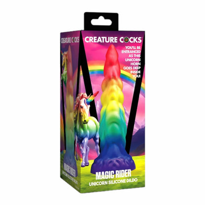 Creature Cocks Rainbow Horn Silicone Dildo