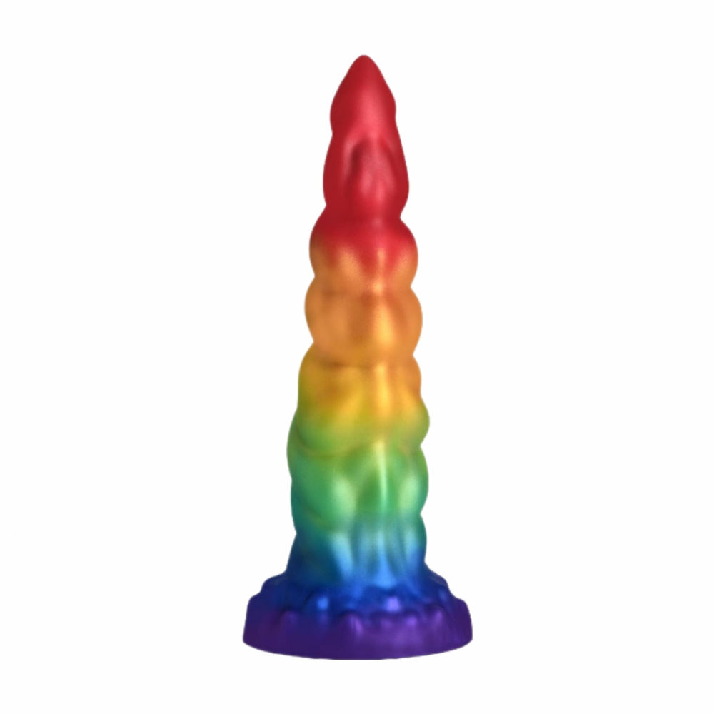 Creature Cocks Rainbow Horn Silicone Dildo