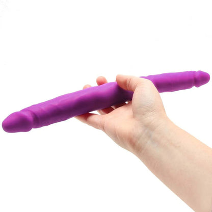 Colours Double Pleasure 12" Dual Ended Dildo - Purple