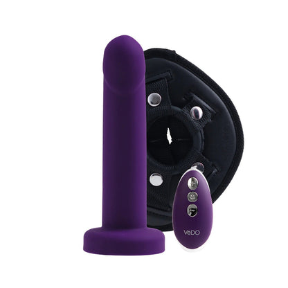 VeDO Strapped Remote Control Vibrating Strap-on Kit - Purple