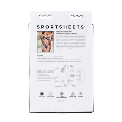 Sportsheets Hidden Pocket Vibrating Strap On Harness