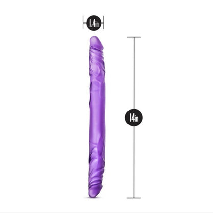 B Yours 14" Double Dildo Purple