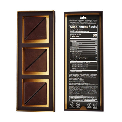 Tabs Sex Chocolates 6 Servings - Original Dark Chocolate