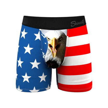 Shinesty American Flag & Eagle Boxer Briefs