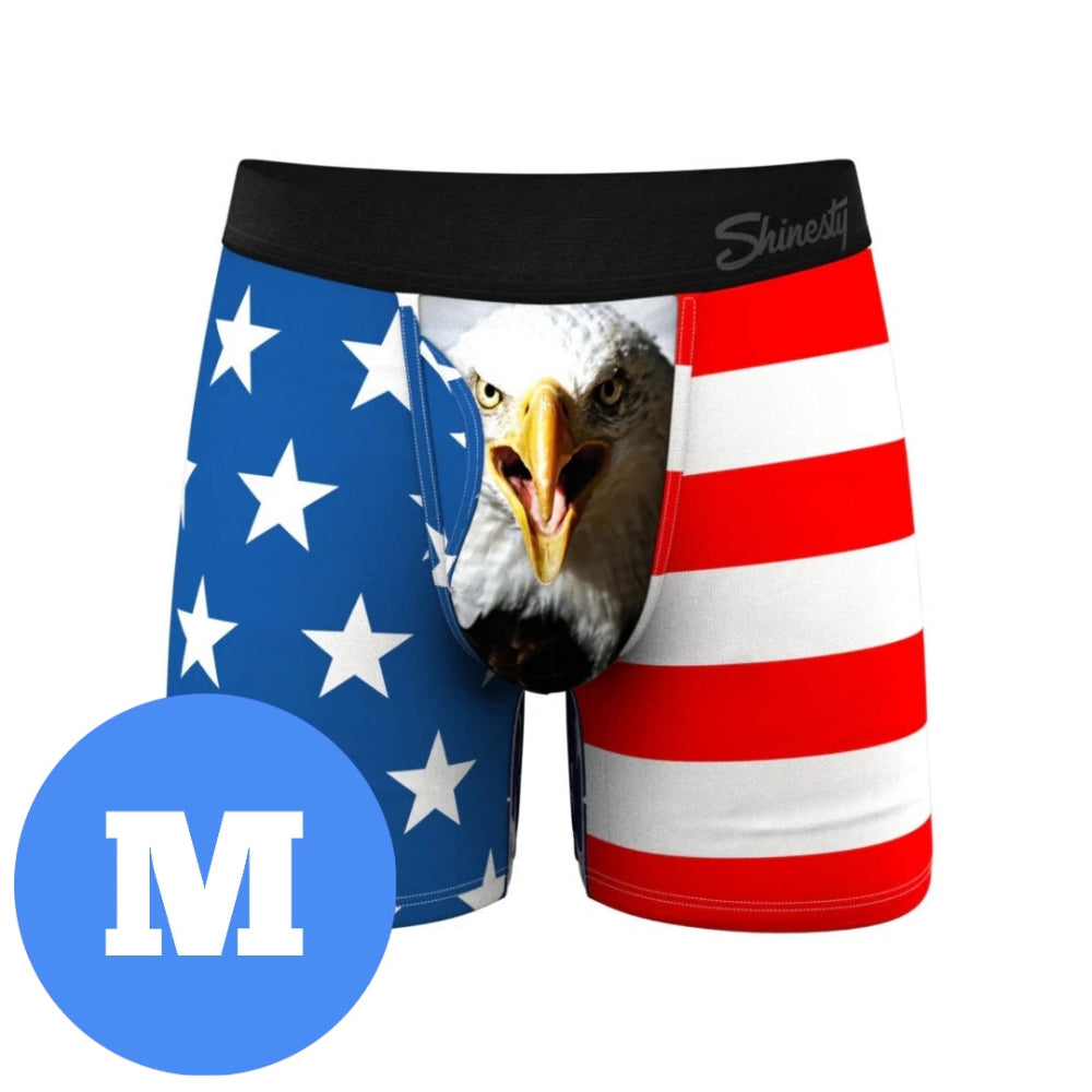 Shinesty American Flag & Eagle Boxer Briefs