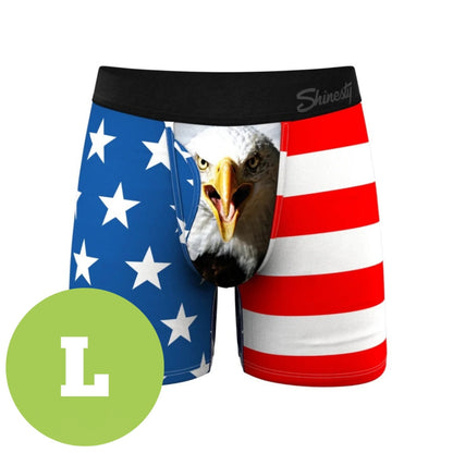 Shinesty American Flag & Eagle Boxer Briefs