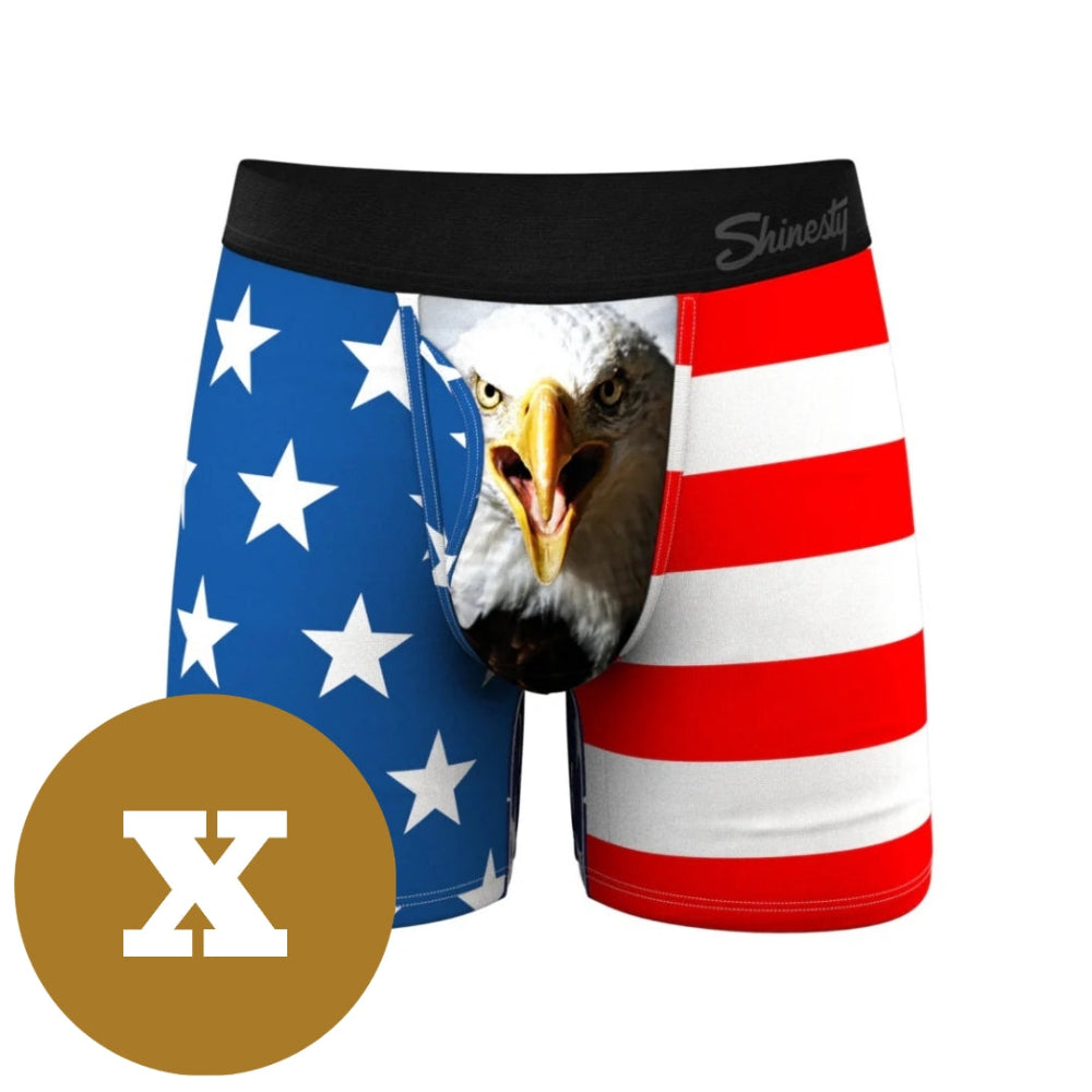 Shinesty American Flag & Eagle Boxer Briefs