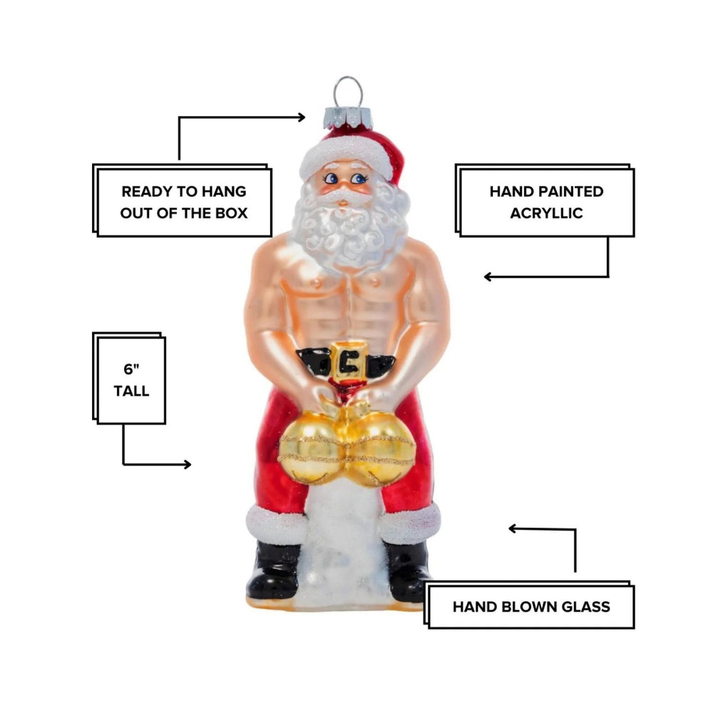 Cheeky Pornament Big Balls Claus