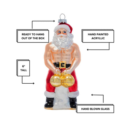 Cheeky Pornament Big Balls Claus