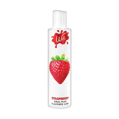 Wet Flavored Lube Strawberry 3.1 oz