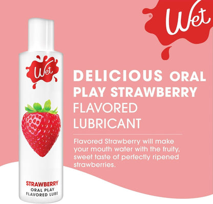 Wet Flavored Lube Strawberry 3.1 oz