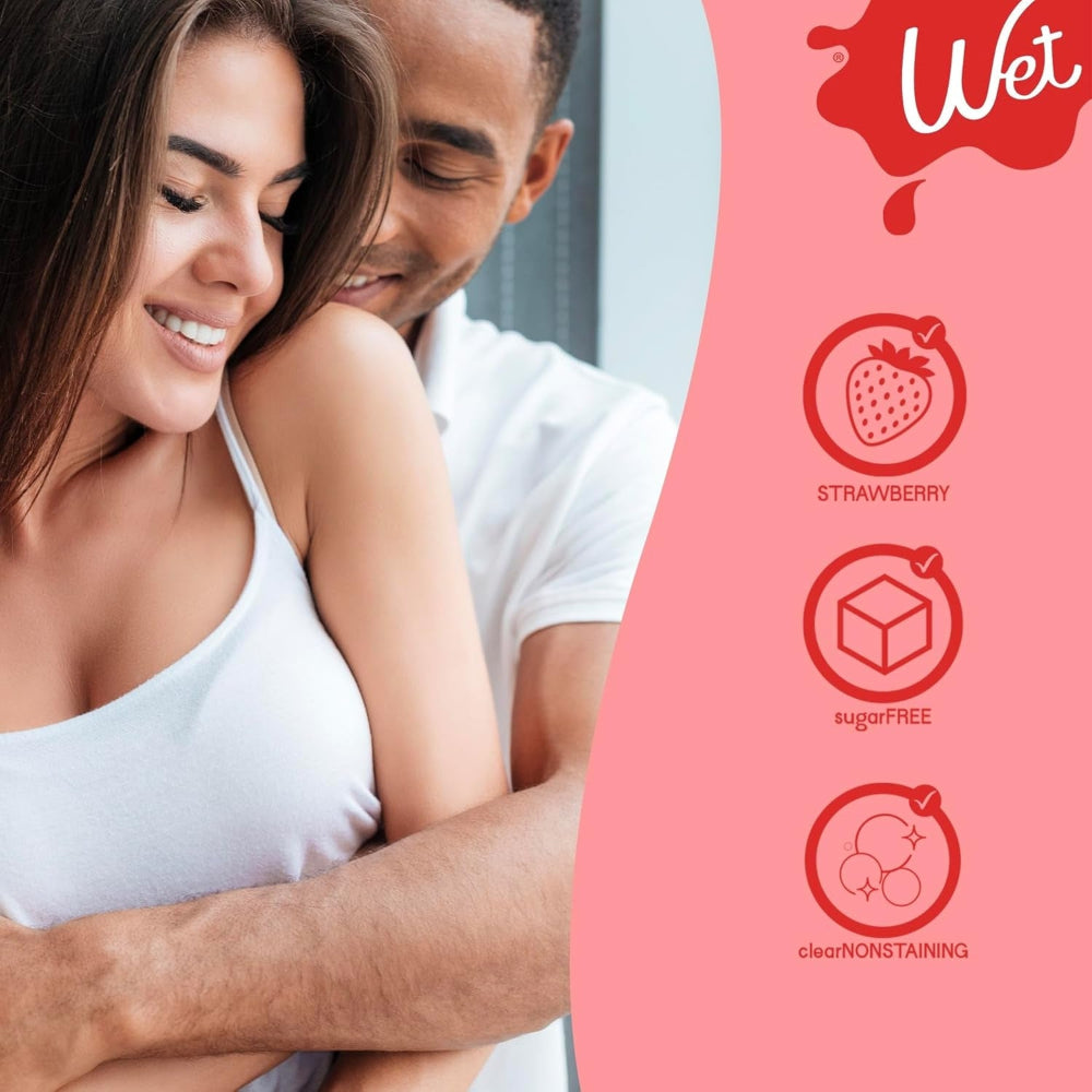 Wet Flavored Lube Strawberry 3.1 oz