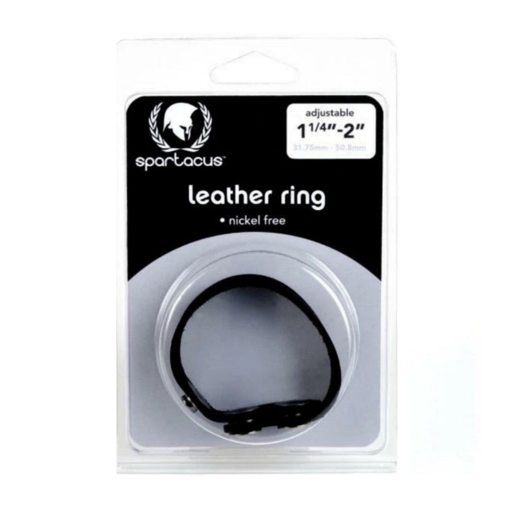 Spartacus Adjustable Snap Leather Cock Ring