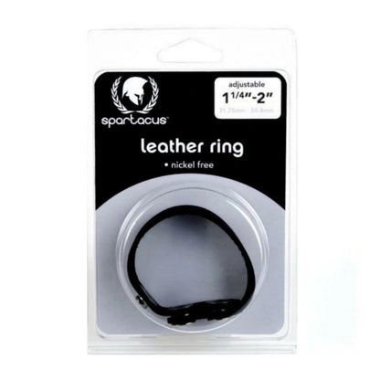 Spartacus Adjustable Snap Leather Cock Ring