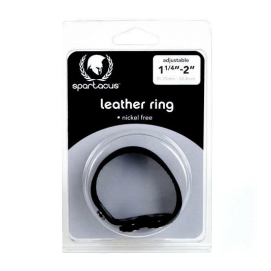 Spartacus Adjustable Snap Leather Cock Ring
