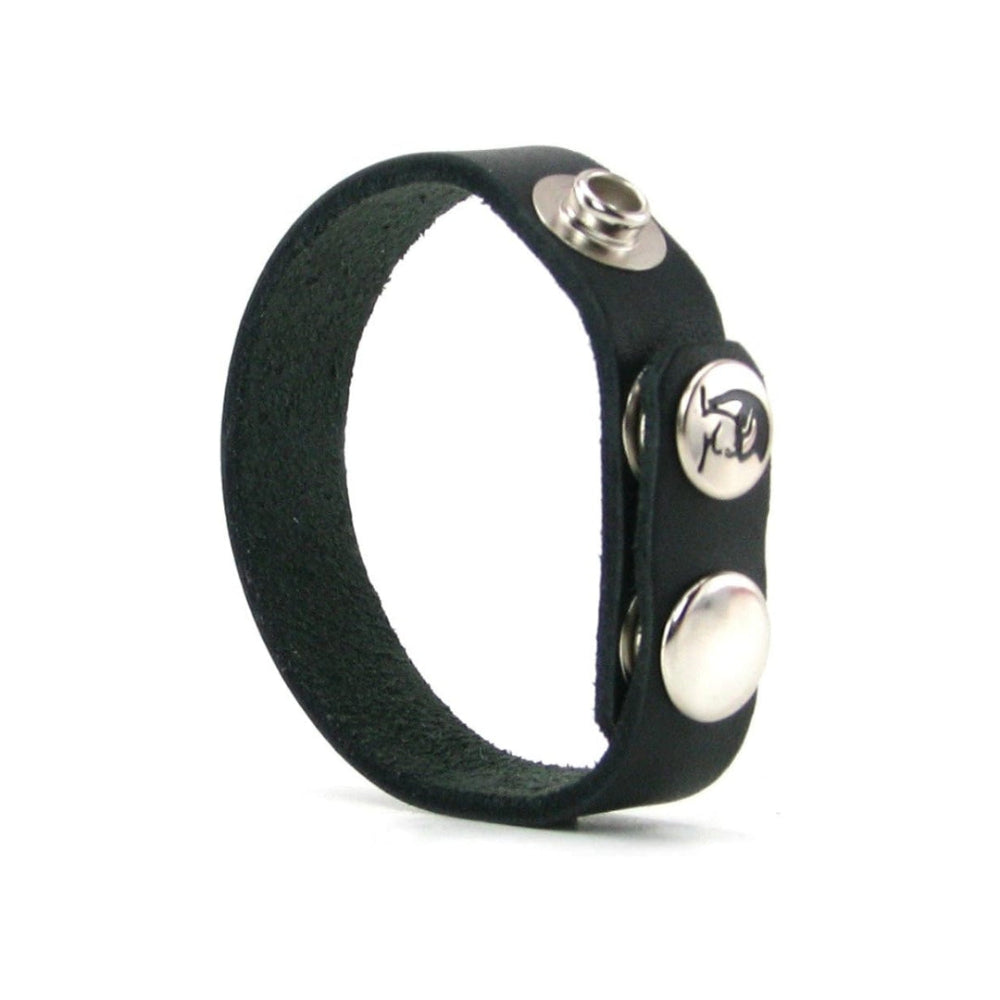 Spartacus Adjustable Snap Leather Cock Ring