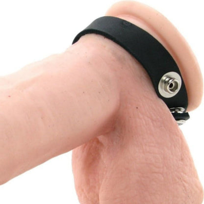 Spartacus Adjustable Snap Leather Cock Ring