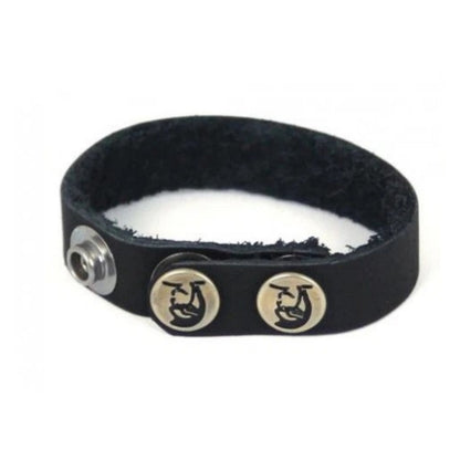 Spartacus Adjustable Snap Leather Cock Ring