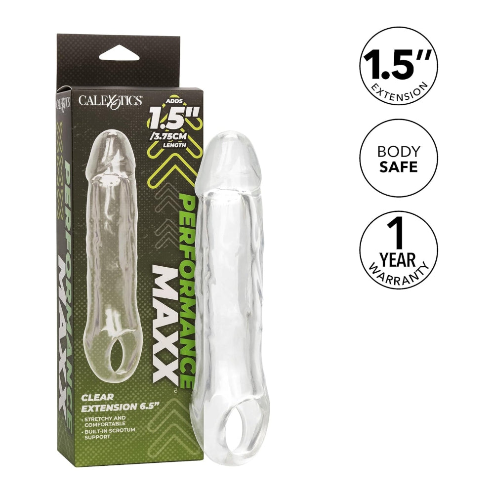 Performance Maxx 6.5" Penis Extension - Clear