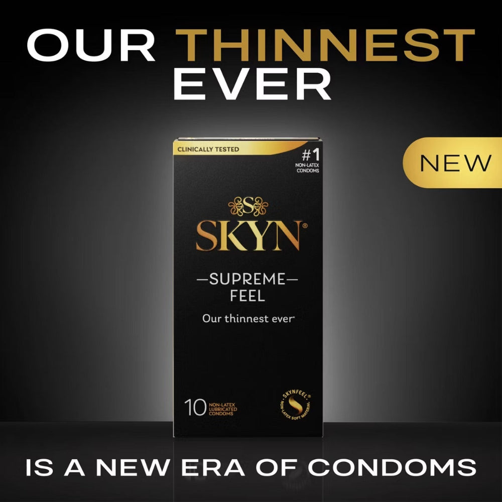 Lifestyles Skyn Supreme Feel Ultra Thin Non Latex Condoms 10pk