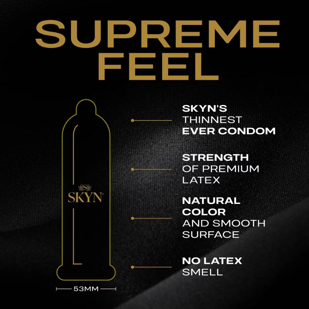 Lifestyles Skyn Supreme Feel Ultra Thin Non Latex Condoms 10pk