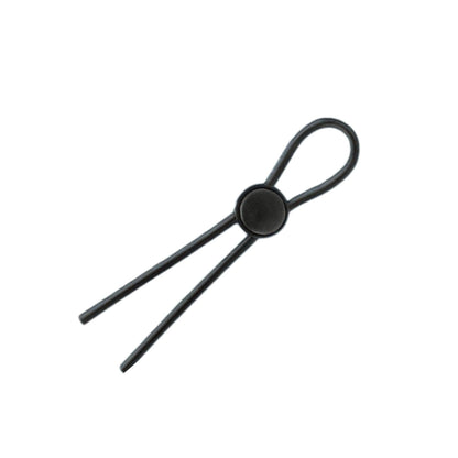 Stay Hard Adjustable Lasso Silicone Loop Cock Ring Black