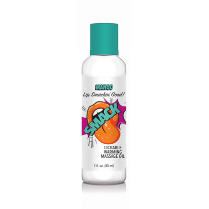Smack Lickable Warming Massage Oil Mango 2oz