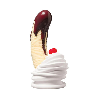 Simply Sweet Chocolate Dipped Banana Split Silicone Dildo
