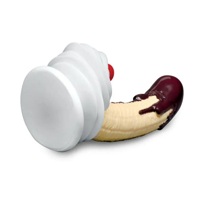 Simply Sweet Chocolate Dipped Banana Split Silicone Dildo