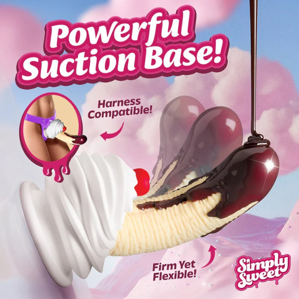 Simply Sweet Chocolate Dipped Banana Split Silicone Dildo