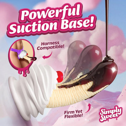 Simply Sweet Chocolate Dipped Banana Split Silicone Dildo