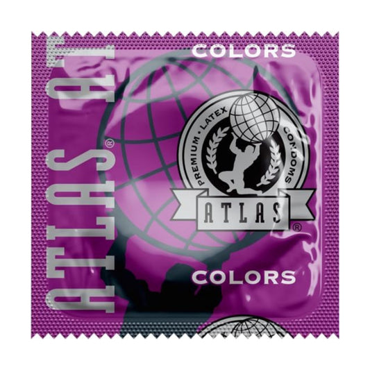 Single Condom - Atlas Colors Assorted