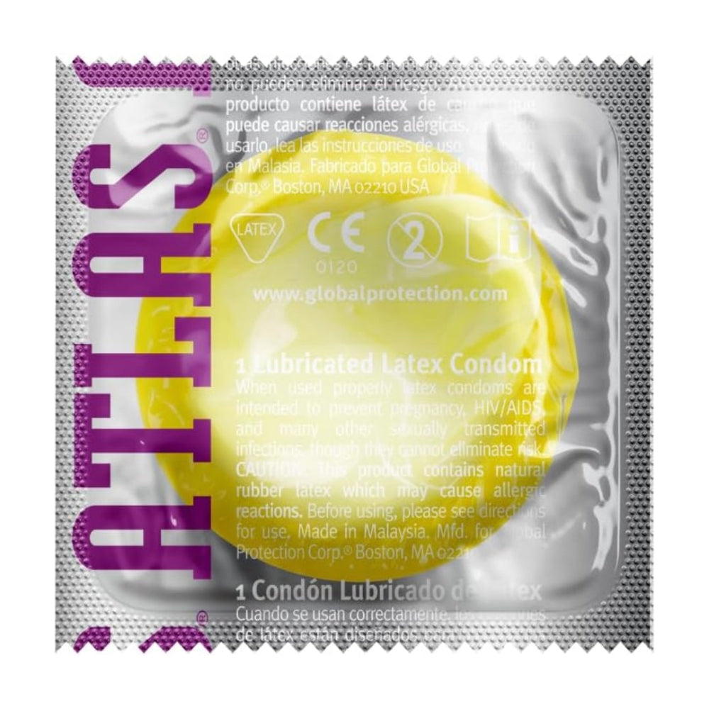 Single Condom - Atlas Colors Assorted