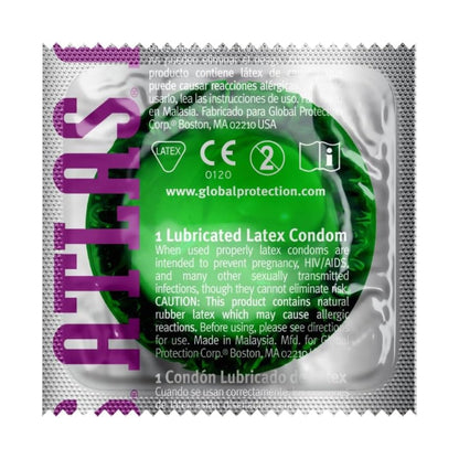 Single Condom - Atlas Colors Assorted