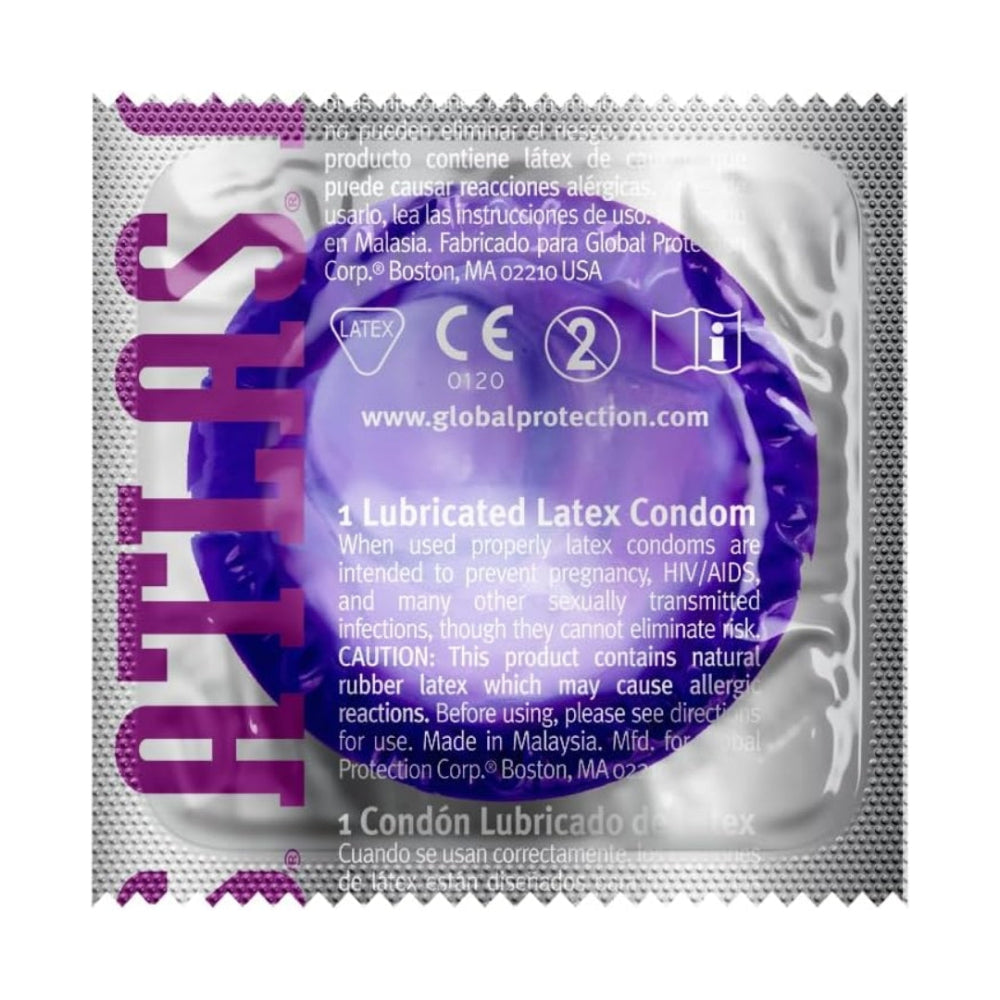 Single Condom - Atlas Colors Assorted