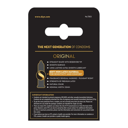 LifeStyles Skyn Original Non Latex Condoms 3 Pack