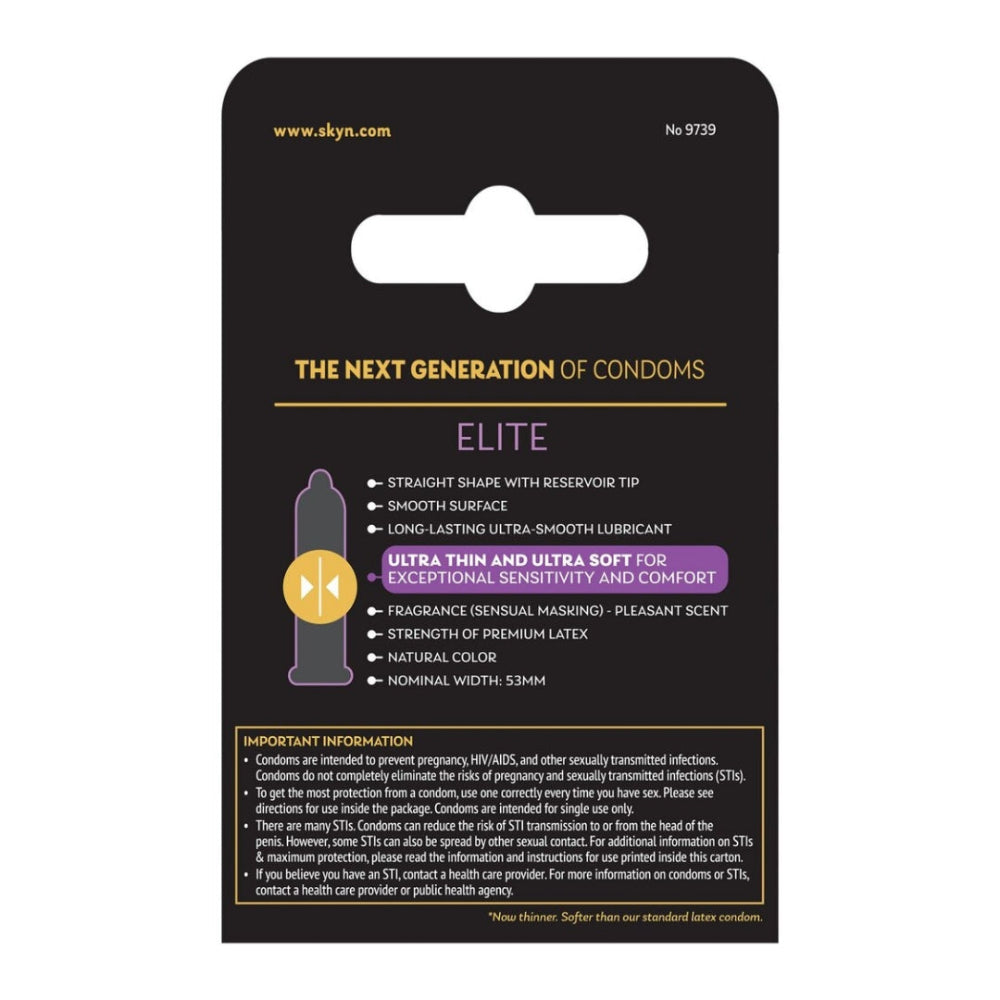 LifeStyles Skyn Elite Thin & Soft Condoms 3 Pack