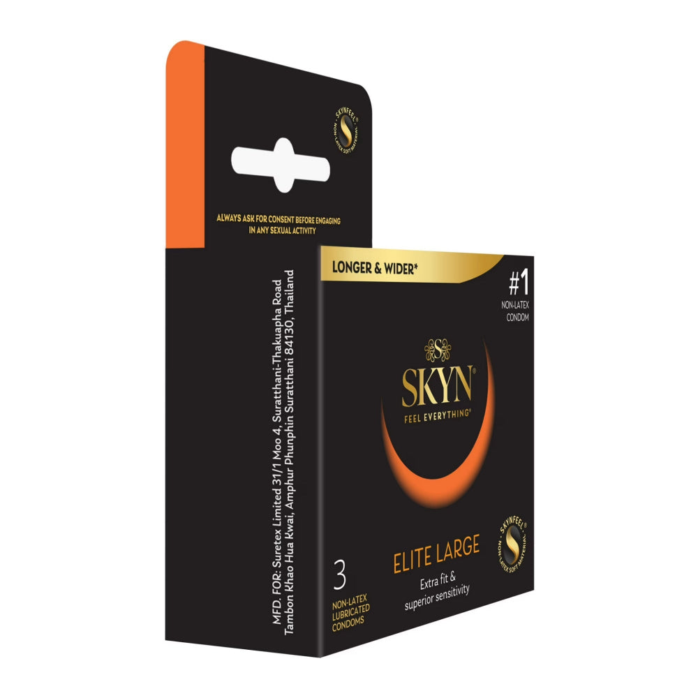 LifeStyles Skyn Elite Large Non Latex Condoms 3 Pack