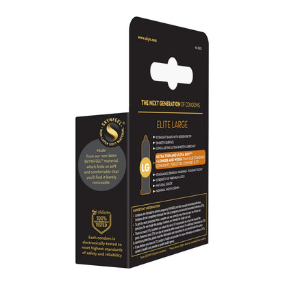 LifeStyles Skyn Elite Large Non Latex Condoms 3 Pack