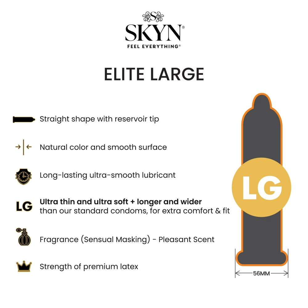 LifeStyles Skyn Elite Large Non Latex Condoms 3 Pack