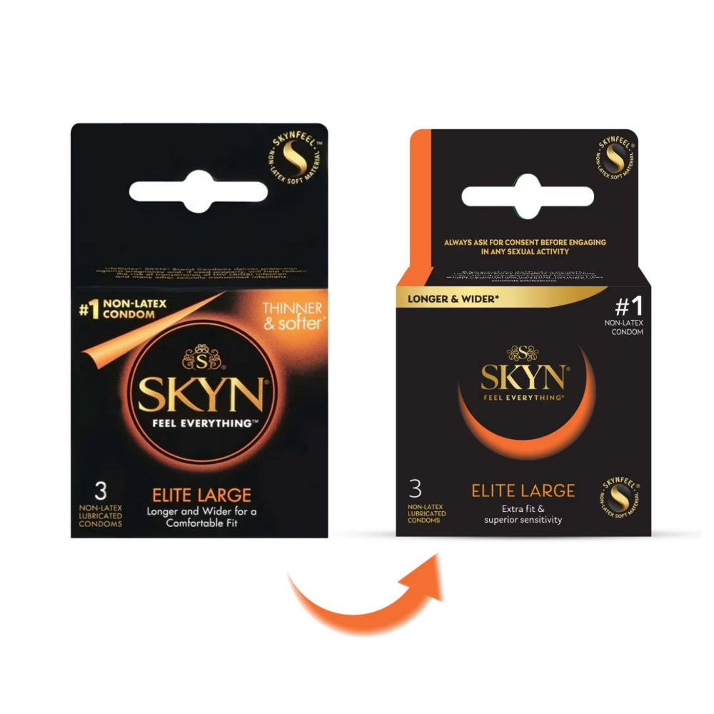 LifeStyles Skyn Elite Large Non Latex Condoms 3 Pack