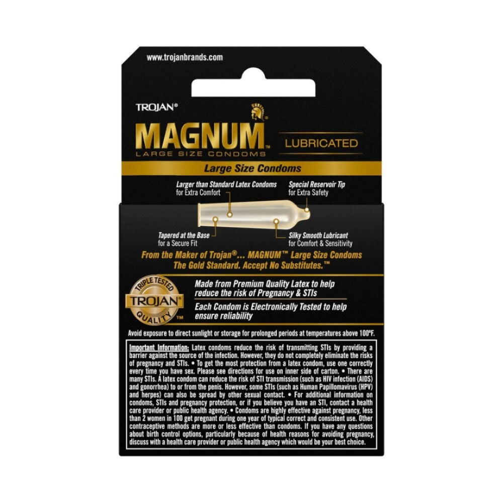Trojan Magnum Large Condoms 3 Pack