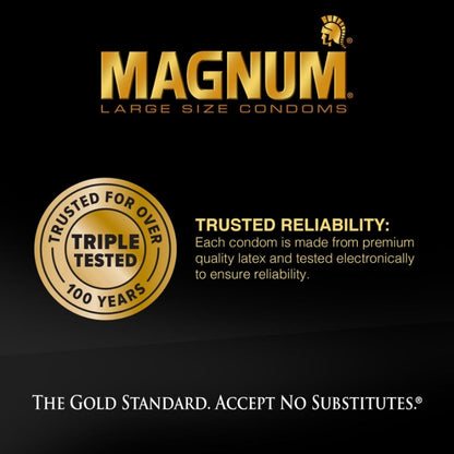 Trojan Magnum Large Condoms 3 Pack