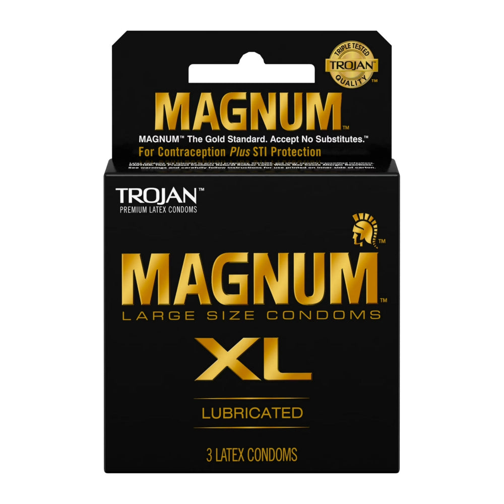 Trojan Magnum XL Extra Large Condoms 3 Pack