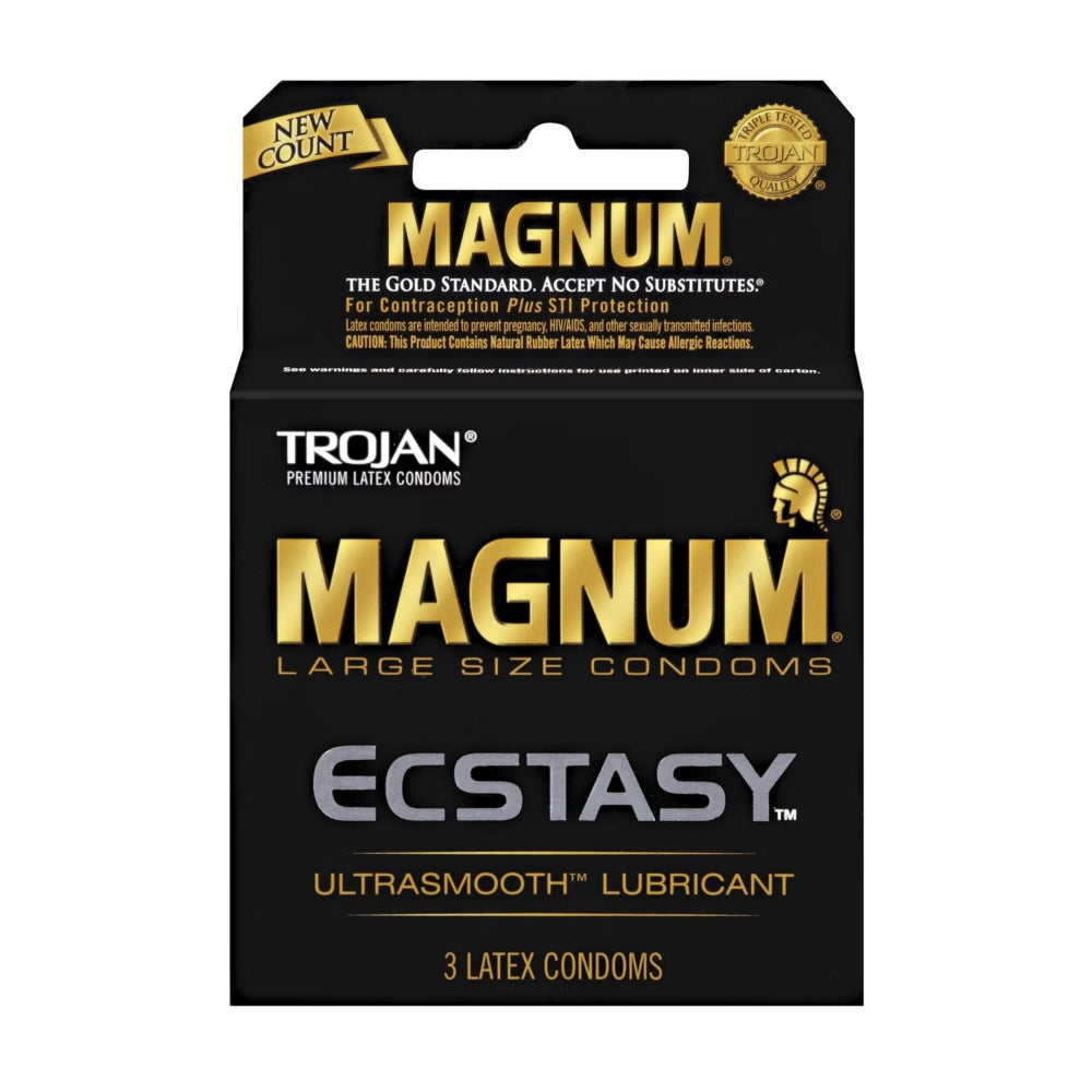 Trojan Magnum Ecstasy Large Condoms 3 pack