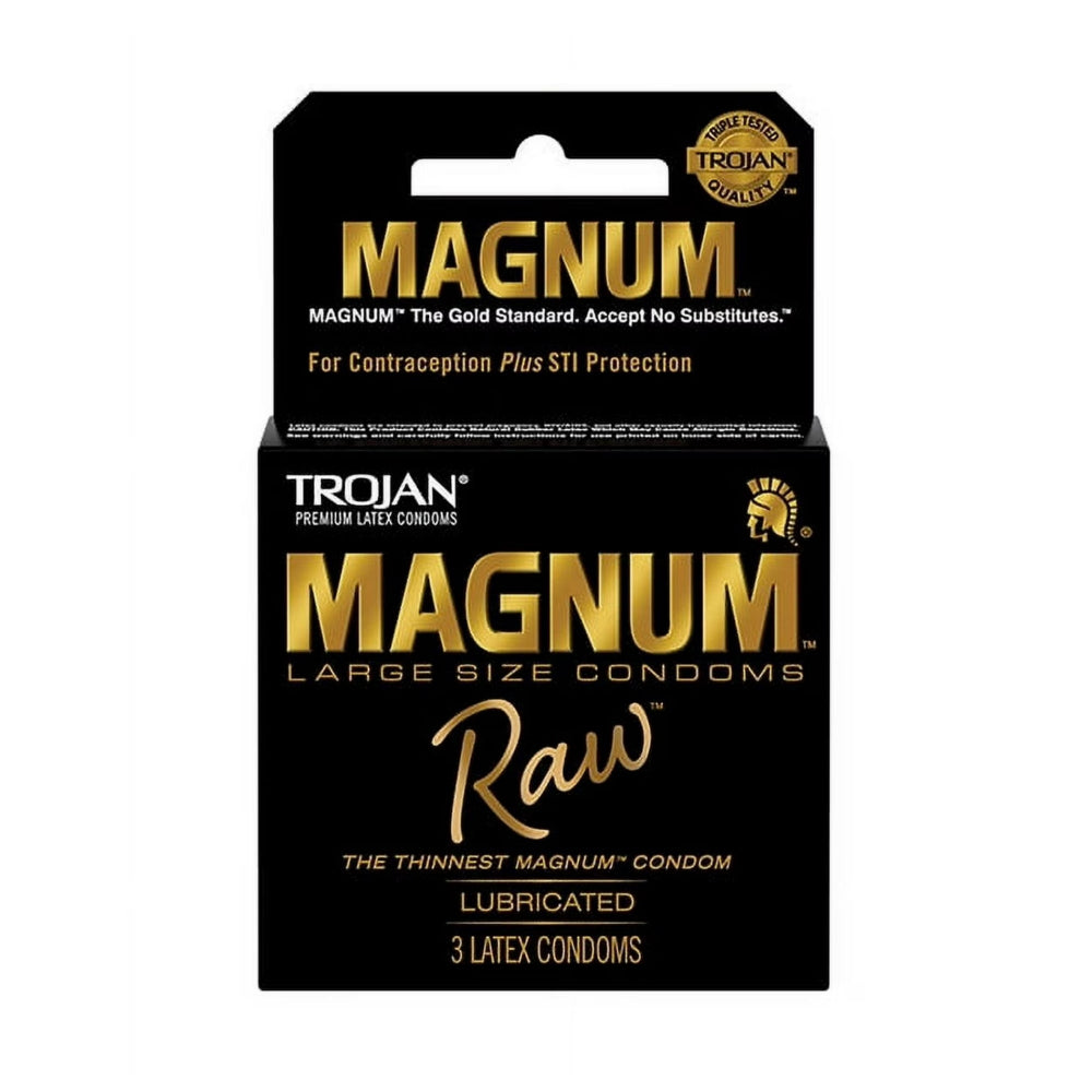 Trojan Magnum Raw Thin Condoms 3 pack