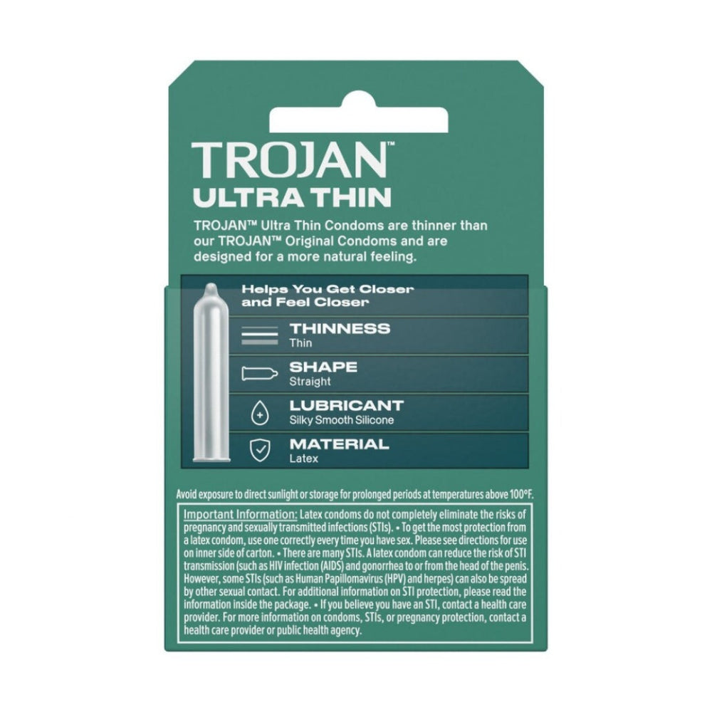Trojan Ultra Thin Condoms 3 Pack